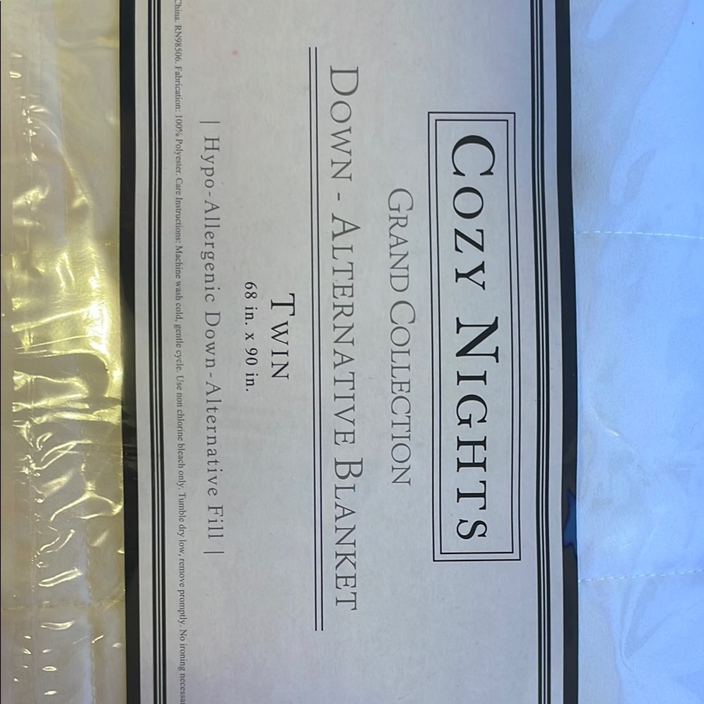 Cozy Nights Down Alternative Blanket